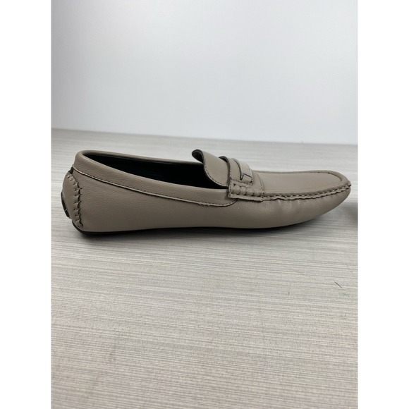 Calvin Klein Merve Gray Leather Driving Loafers With Logo -‎ Size 9 - Picture 6 of 10